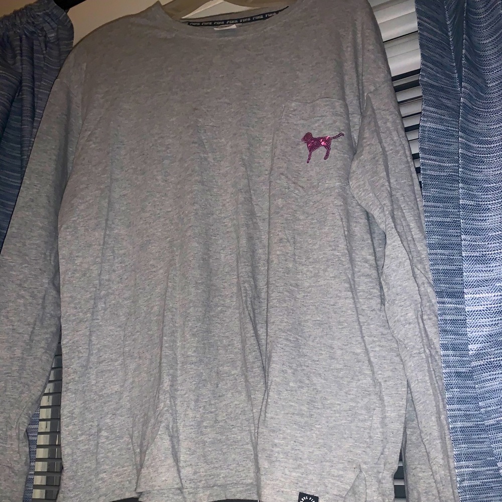 Long sleeve pink shirt